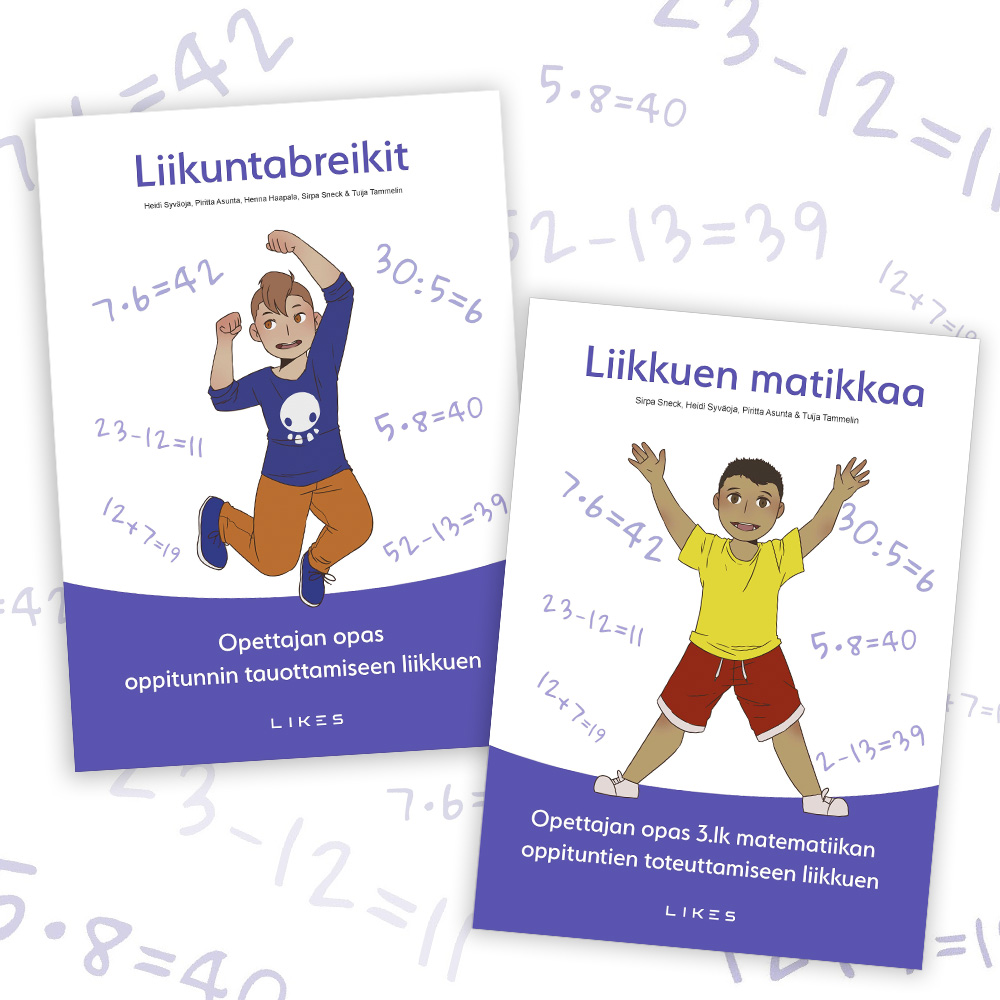 Liikuntabreikit- ja Liikkuen matikkaa -oppaat